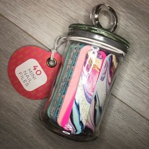 Set of 40 Nail Files in Decor Glass Jar 💅
